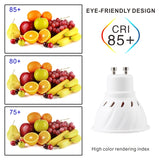 10pcs Lampasas's LED Spotlight Bulb E27 E14 MR16 GU10 B22 220V Bombillas LED Lamp 48 60 80 LED 2835 SMD Lampasas Spot Light 3w 4w 5w