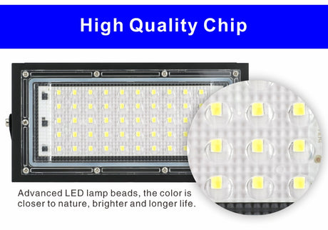 Led Flood Light AC 220V 230V 240V 2pcs/lot 50W Outdoor Floodlight Spotlight IP65 Waterproof LED Street Lamp Landscape Lighting