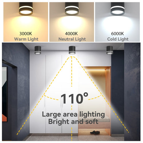 LED Downlights Light Fixture 220V 25W 15W 10W 5W Ceiling Spots Lamp Surface Mount Down Light Lighting for Home Store Downlight