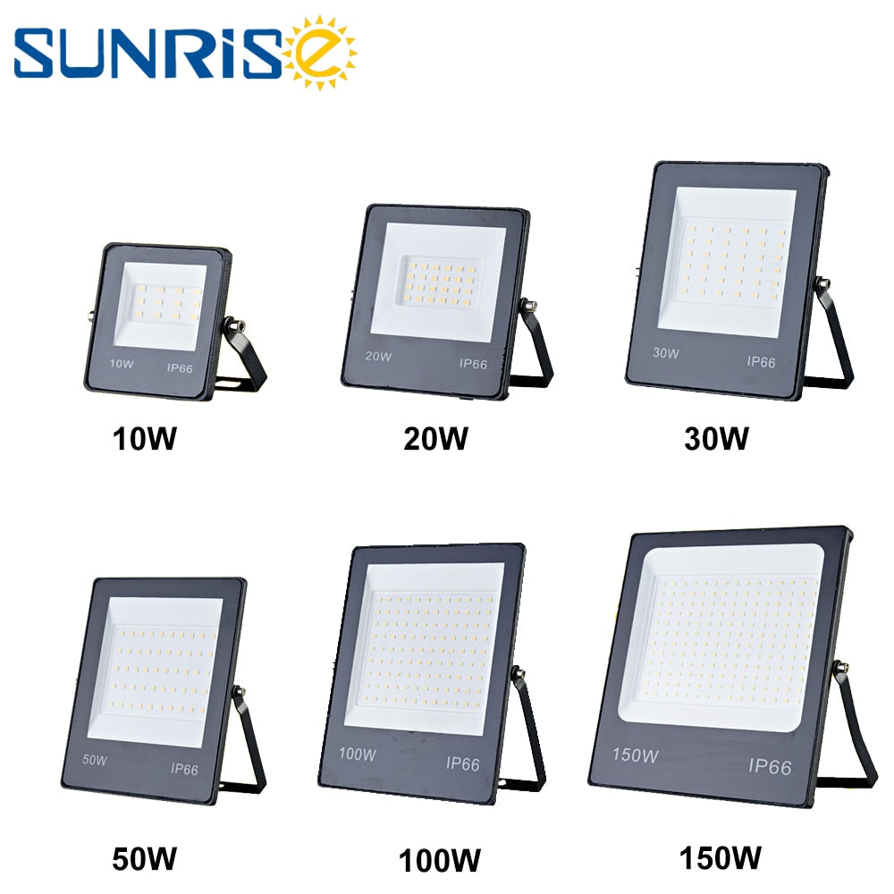 Flood Light Outdoor 10W 20W 30W 50W 100W 150W Wall Floodlight Projector Spotlight Exterior Waterproof Garden Garage Street Lamp