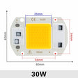 LED 110V 220V LED Chip 10W 20W 30W 50W COB Chip No Need Driver LED Lamp Beads for Flood Light Spotlight Lampada DIY Lighting