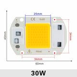 LED 110V 220V LED Chip 10W 20W 30W 50W COB Chip No Need Driver LED Lamp Beads for Flood Light Spotlight Lampada DIY Lighting