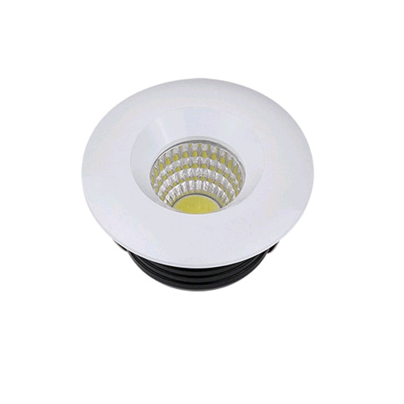 White Black LED Mini Downlight Under Cabinet Spot Light 3W for Ceiling Recessed Lamp AC85-265V Dimmable Down lights Round Square