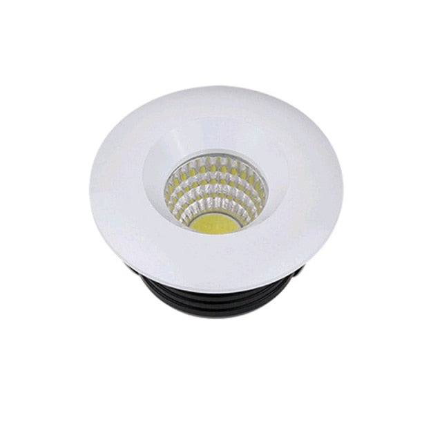 White Black LED Mini Downlight Under Cabinet Spot Light 3W for Ceiling Recessed Lamp AC85-265V Dimmable Down lights Round Square