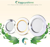 Kaguyahime Downlight 18W 15W 9W 5W 3W Recessed Round LED Lamp Indoor Lighting AC 220V 240V LED Downlight Warm White Cold White