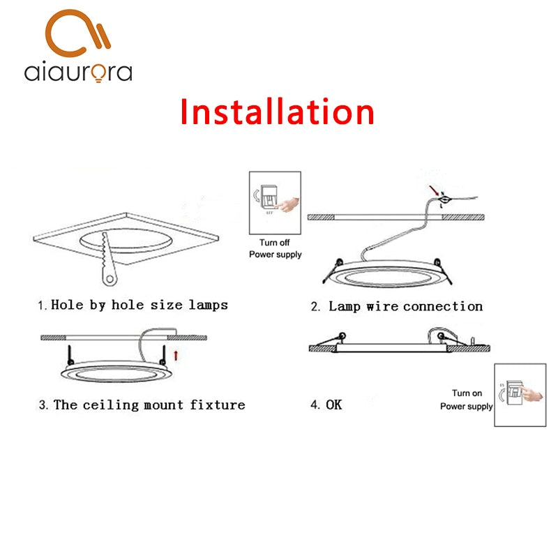 Waterproof Led Downlight 5W 7W 9W 12W 15W 18W 220V 110V LED Ceiling bathroom Lamps living room light Home Indoor Lighting Ceiling