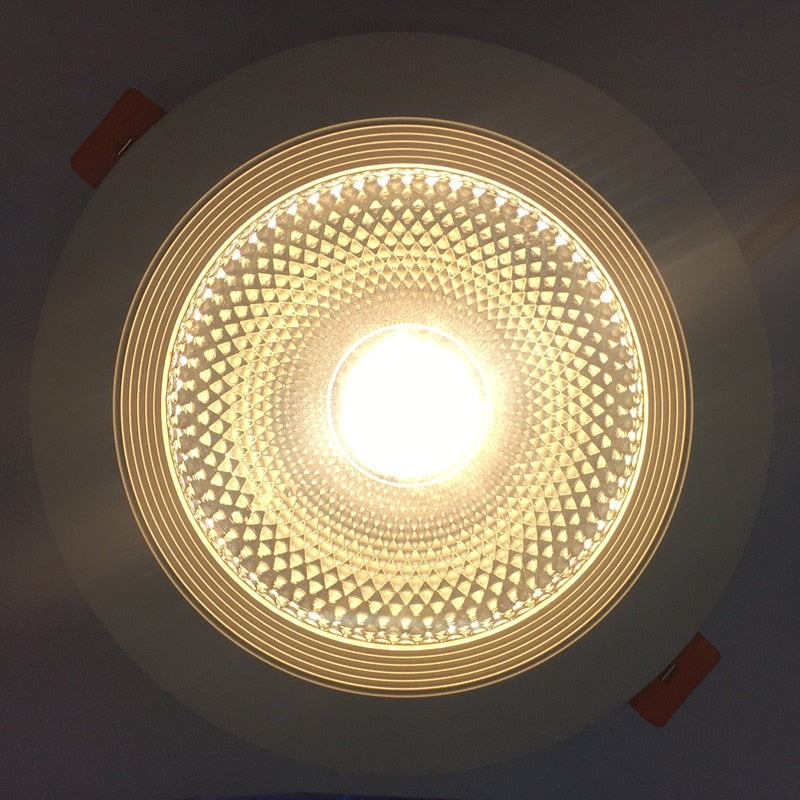 LED aluminum downlight 5w 7w 12w 18w 24w anti-fog anti-glare COB spotlight AC/DC12V 24V embedded ceiling light