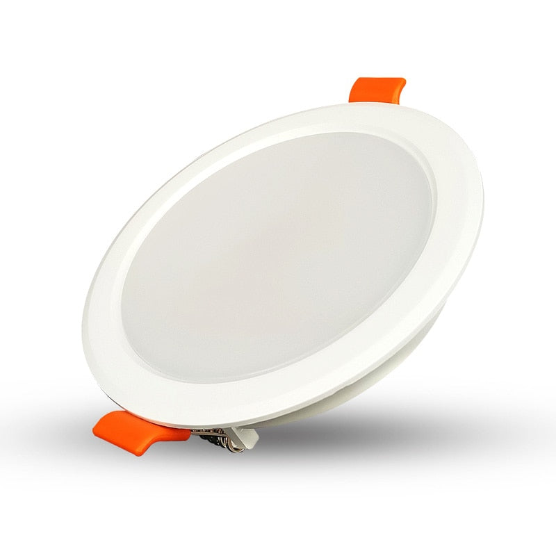 LED recessed downlight 6W 9W 12W 18W warm white cold white led kitchen living room indoor recessed ceiling light 10 assembly