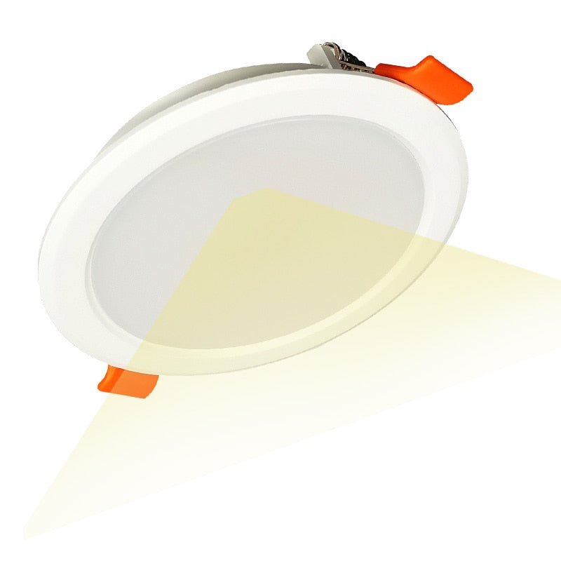 LED recessed downlight 6W 9W 12W 18W warm white cold white led kitchen living room indoor recessed ceiling light 10 assembly