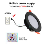 LED Downlight 3W 5W 7W 9W 12W Thick Aluminum Recessed LED Spot Lighting Bedroom Kitchen Indoor Led Down Light Lamp 220V