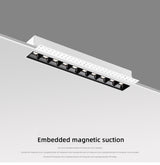 Saiyo LED Downlight Line Light Bar Creative Linear Rimless Magnetic Lamp Recessed Ceiling Lamps Strip Living Room Corridor Light