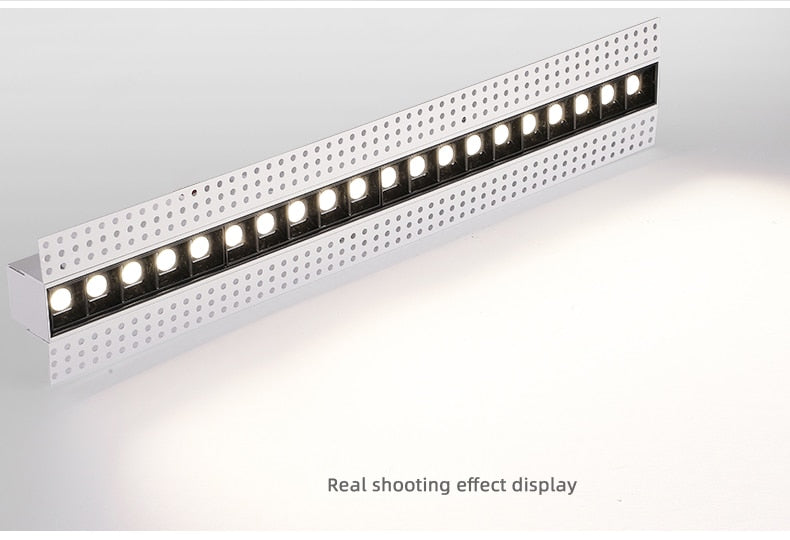 Saiyo LED Downlight Line Light Bar Creative Linear Rimless Magnetic Lamp Recessed Ceiling Lamps Strip Living Room Corridor Light