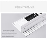 Saiyo LED Downlight Line Light Bar Creative Linear Rimless Magnetic Lamp Recessed Ceiling Lamps Strip Living Room Corridor Light