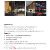 Downlight 18 PCS/LOT round ceiling spot light Mini 1W downlight led 12V DC 60D Mini led lamp white or warm white Household lights