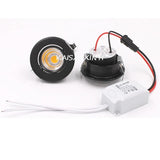 1/5pcs Aluminum Round LED Dimmable Ceiling Downlight 3W AC90-260V  Recessed COB Spot Light Led Bulb With Driver - LED Lights For Sale : Affordable LED Solutions : Wholesale Prices