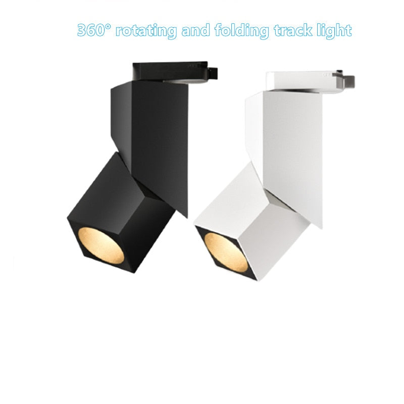 Dimmable Folding Rotation LED Downlights 10W 15W 20W COB LED Ceiling Spot Lights AC85~265V LED Background Lamps Indoor Lighting