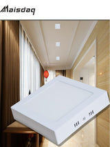 Round Square Led Panel Light Surface Mounted 6W 12W 18W 24W  Downlight Ceiling Down 175-265V Panel Aisle Lamp With LED Driver