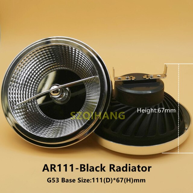 Hot Sale Dimmable AC85-265V 15W 20W G53 COB LED AR111 GU10 Downlight 20W Chip LED QR111 Light Aluminum Alloy Led Bulbs