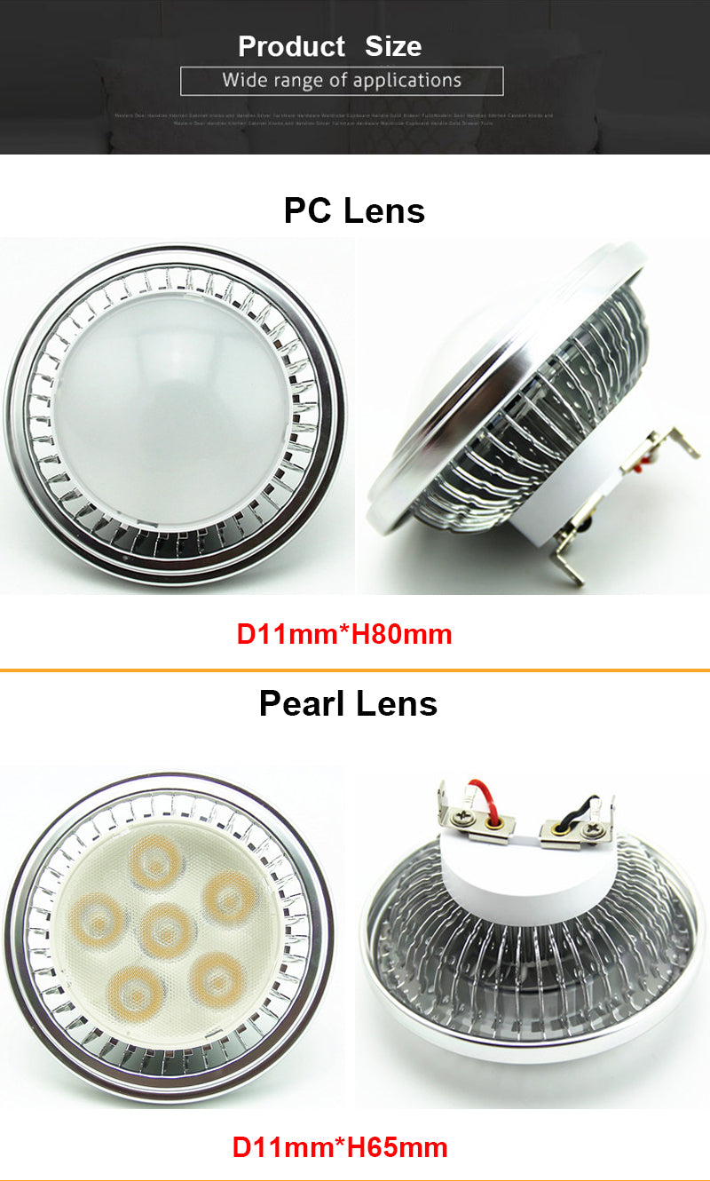 Downlight 220V Dimmable 230V  DC12V G53 Dia 111 Downlight 12W AR111 Light Bulb