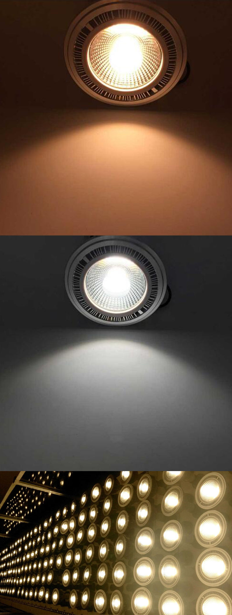 Downlight 220V Dimmable 230V  DC12V G53 Dia 111 Downlight 12W AR111 Light Bulb