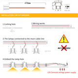 Small Recessed LED 1W 10pcs Downlight 12V Focus Spotlight Home Ceiling Stairs Walkways Cabinet Decor Mini Spot Bulb Light with Driver