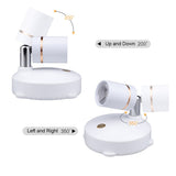 USB Recharged Led Downlight Remote Controller & Touch Sensor Dimmable Indoor Lamp Fixture (White) for Foyer,Bedroom