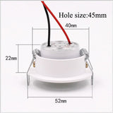 LED mini Downlight Under Cabinet Spot Light 3W for Ceiling Recessed Lamp AC85-265V Dimmable Down lights with driver