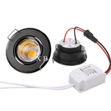 LED mini Downlight Under Cabinet Spot Light 3W for Ceiling Recessed Lamp AC85-265V Dimmable Down lights with driver