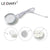 LEDIARY 3W 110V 220V Dimmable Downlight 6 Lamps Surface Mounted Remote Control Silver Round Spot Led Cabinet Display Lighting