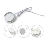 LEDIARY 3W 110V 220V Dimmable Downlight 6 Lamps Surface Mounted Remote Control Silver Round Spot Led Cabinet Display Lighting