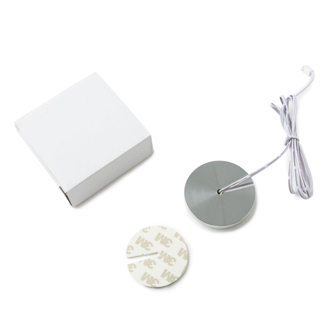 LEDIARY 3W 110V 220V Dimmable Downlight 6 Lamps Surface Mounted Remote Control Silver Round Spot Led Cabinet Display Lighting