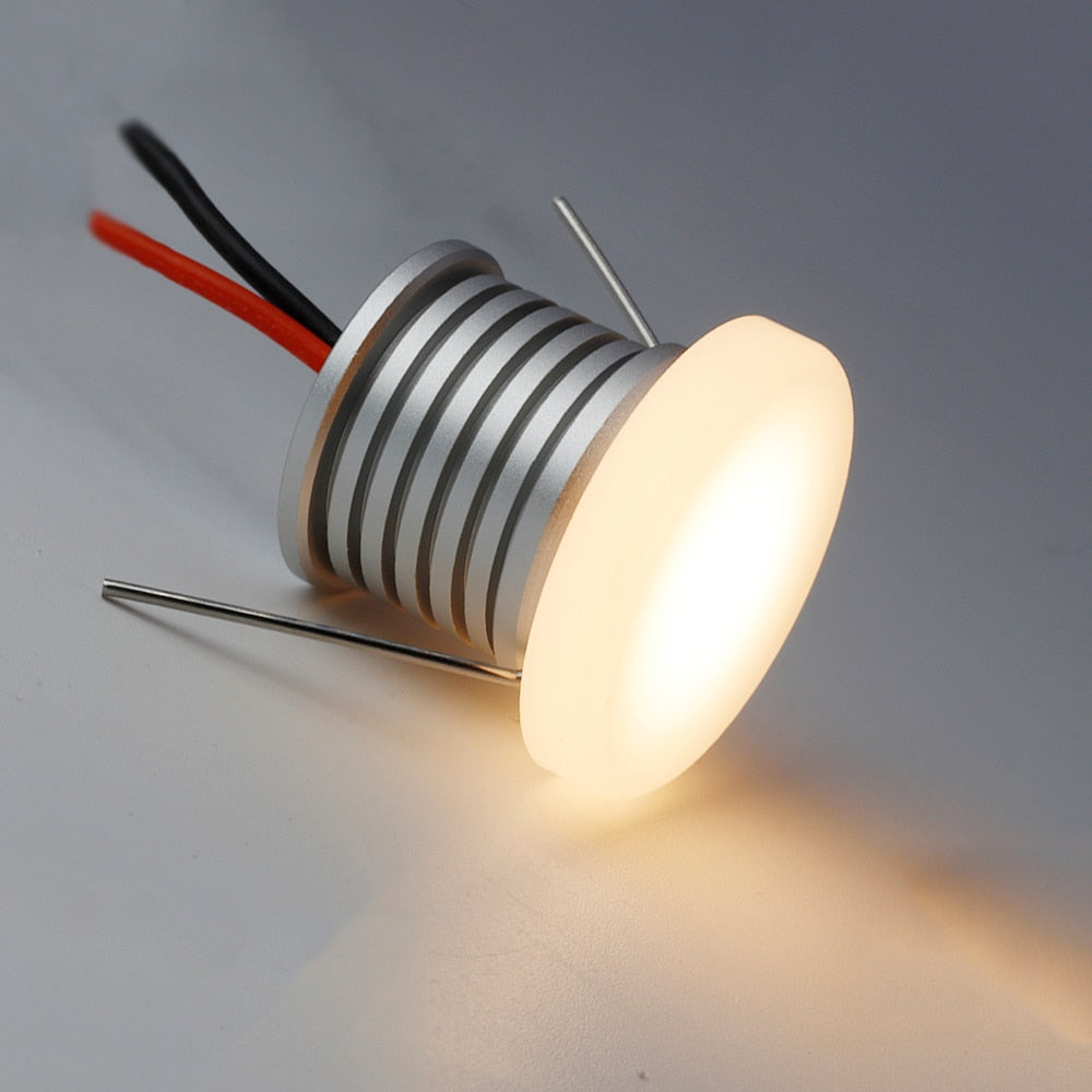 LED Dimmable Spot Light 12V 1W Recessed Downlight IP65 Ceiling Spotlight Anti-glare Lighting for kitchen Bedroom Bathroom Canopy