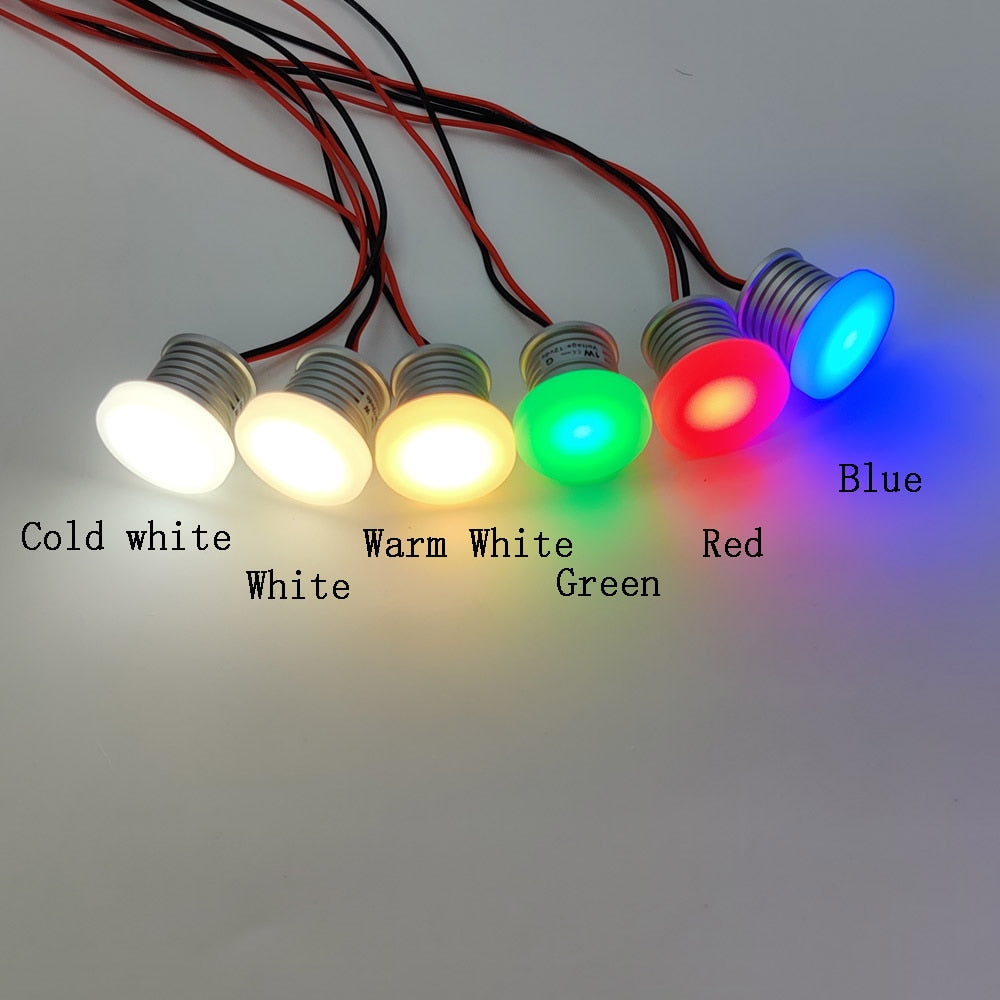 LED Dimmable Spot Light 12V 1W Recessed Downlight IP65 Ceiling Spotlight Anti-glare Lighting for kitchen Bedroom Bathroom Canopy
