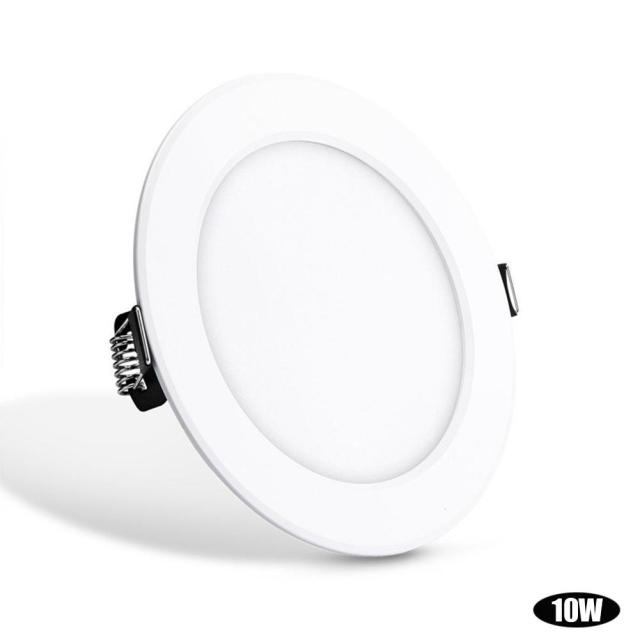 RGB+W LED Downlight Remote Control Recessed Round Ceiling Lamp 5W 10W Panel Light Ultra-thin Down Light Indoor Lighting 4 Mode