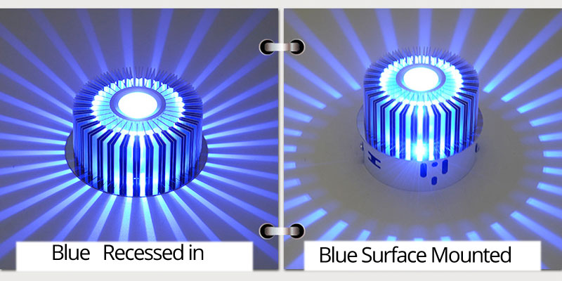 Modern LED Ceiling Light 3W LED Spot RGB Downlight Wall Sconce Art Gallery Decoration Front Balcony Lamp Porch Light Corridors