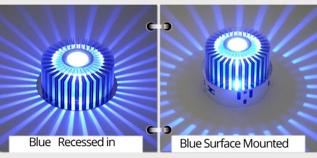 Modern LED Ceiling Light 3W LED Spot RGB Downlight Wall Sconce Art Gallery Decoration Front Balcony Lamp Porch Light Corridors