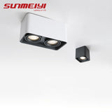 Adjustable Surface Mounted Square Downlight Daring Lamp Nordic Spot Light Ceiling Lamp Corridor Aisle Porch