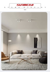 Adjustable Surface Mounted Square Downlight Daring Lamp Nordic Spot Light Ceiling Lamp Corridor Aisle Porch
