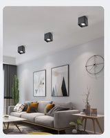 Adjustable Surface Mounted Square Downlight Daring Lamp Nordic Spot Light Ceiling Lamp Corridor Aisle Porch