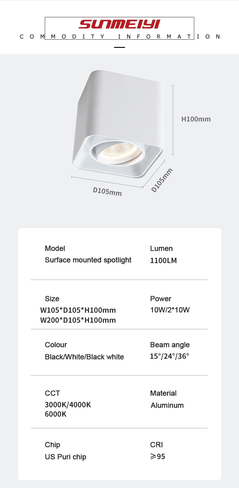 Adjustable Surface Mounted Square Downlight Daring Lamp Nordic Spot Light Ceiling Lamp Corridor Aisle Porch