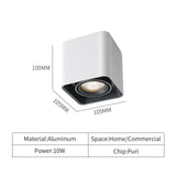 Adjustable Surface Mounted Square Downlight Daring Lamp Nordic Spot Light Ceiling Lamp Corridor Aisle Porch