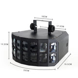 LED 2X15W RGBW 4IN1 DOUBLE LAYER DOWNLIGHT PROJECTION BUTTERFLY EFFECT LIGHT FOR KTV DJ DISCO PARTY LIGHTS