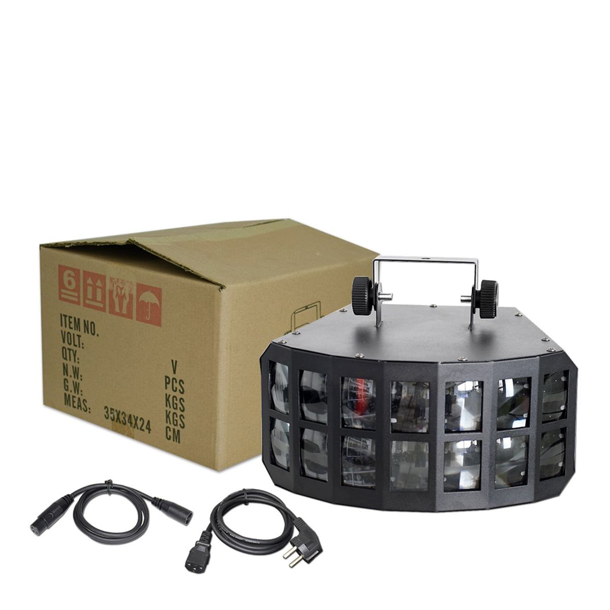 LED 2X15W RGBW 4IN1 DOUBLE LAYER DOWNLIGHT PROJECTION BUTTERFLY EFFECT LIGHT FOR KTV DJ DISCO PARTY LIGHTS