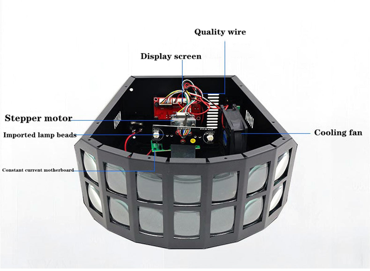 LED 2X15W RGBW 4IN1 DOUBLE LAYER DOWNLIGHT PROJECTION BUTTERFLY EFFECT LIGHT FOR KTV DJ DISCO PARTY LIGHTS