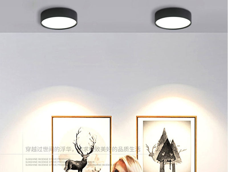 Ultra-thin Surface Mounted Led Downlights Spot Light Lamp 85-265v 7W 10W 15W Downlight Ceiling Spot Led Lighting Fixture for Home