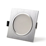 LED Ceiling Lamp 10PCS/Lot satin silver Cold/Warm White Epistar Recessed Cabinet light Downlight AC 230V 110V For Home Lighting