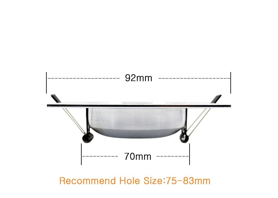 LED Ceiling Lamp 10PCS/Lot satin silver Cold/Warm White Epistar Recessed Cabinet light Downlight AC 230V 110V For Home Lighting