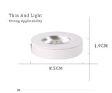 Ultrathin Surface Downlight Diameter 75mm 5W LED Downlight Golden Black White Alloy Body Cabinet Ceiling Spotlight