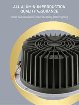 High Brightness LED Downlight Recessed Round Aluminum LED Ceiling Lamp 7W 10W 20W 30W 50W Warm Cold White AC220-240V Spotlights