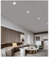 High Brightness LED Downlight Recessed Round Aluminum LED Ceiling Lamp 7W 10W 20W 30W 50W Warm Cold White AC220-240V Spotlights